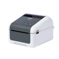 Brother TD-4520DN - Label printer - thermal paper - Roll (11.8 cm) - 300 x 300 dpi - up to 152 mm/sec - USB 2.0, LAN, serial - grey, white